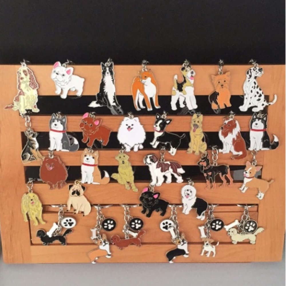 🍏50% OFF/3+...Border Collie Dog Keychain - Picture 11 of 11